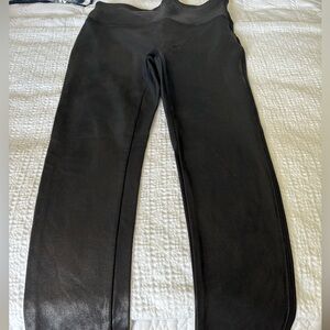 Spanx liquid leather leggings